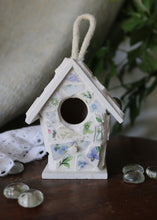 Load image into Gallery viewer, Green Blue and Purple Mosaic Birdhouse
