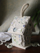 Load image into Gallery viewer, Green Blue and Purple Mosaic Birdhouse
