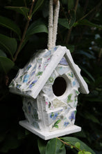 Load image into Gallery viewer, Green Blue and Purple Mosaic Birdhouse
