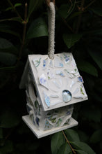 Load image into Gallery viewer, Green Blue Purple DIY Mosaic Birdhouse Kit
