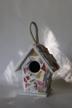 Load image into Gallery viewer, Red Orange and Yellow Mosaic Birdhouse
