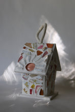 Load image into Gallery viewer, Red Orange and Yellow Mosaic Birdhouse
