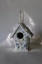 Load image into Gallery viewer, Green Blue and Purple Mosaic Birdhouse
