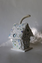 Load image into Gallery viewer, Green Blue and Purple Mosaic Birdhouse
